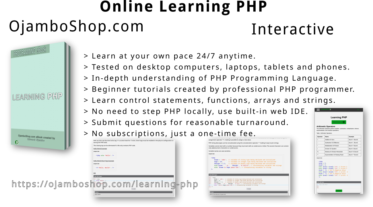 Learning PHP 2024