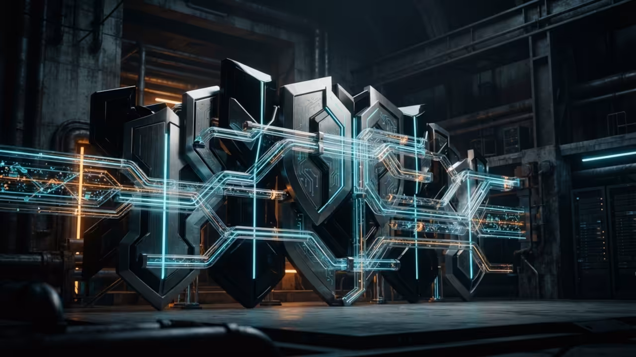 Fortified digital payment gateway with shield structural elements and encrypted data streams